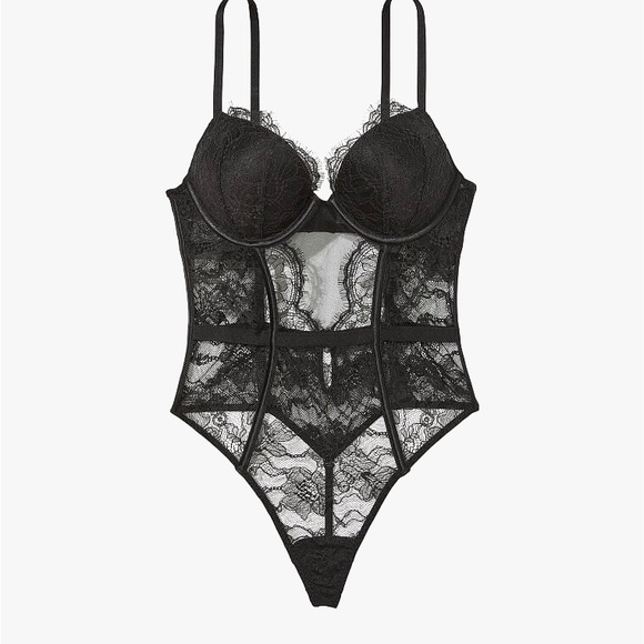 Victoria's Secret Bombshell Teddie Bodysuit Small 32A 32B 🖤